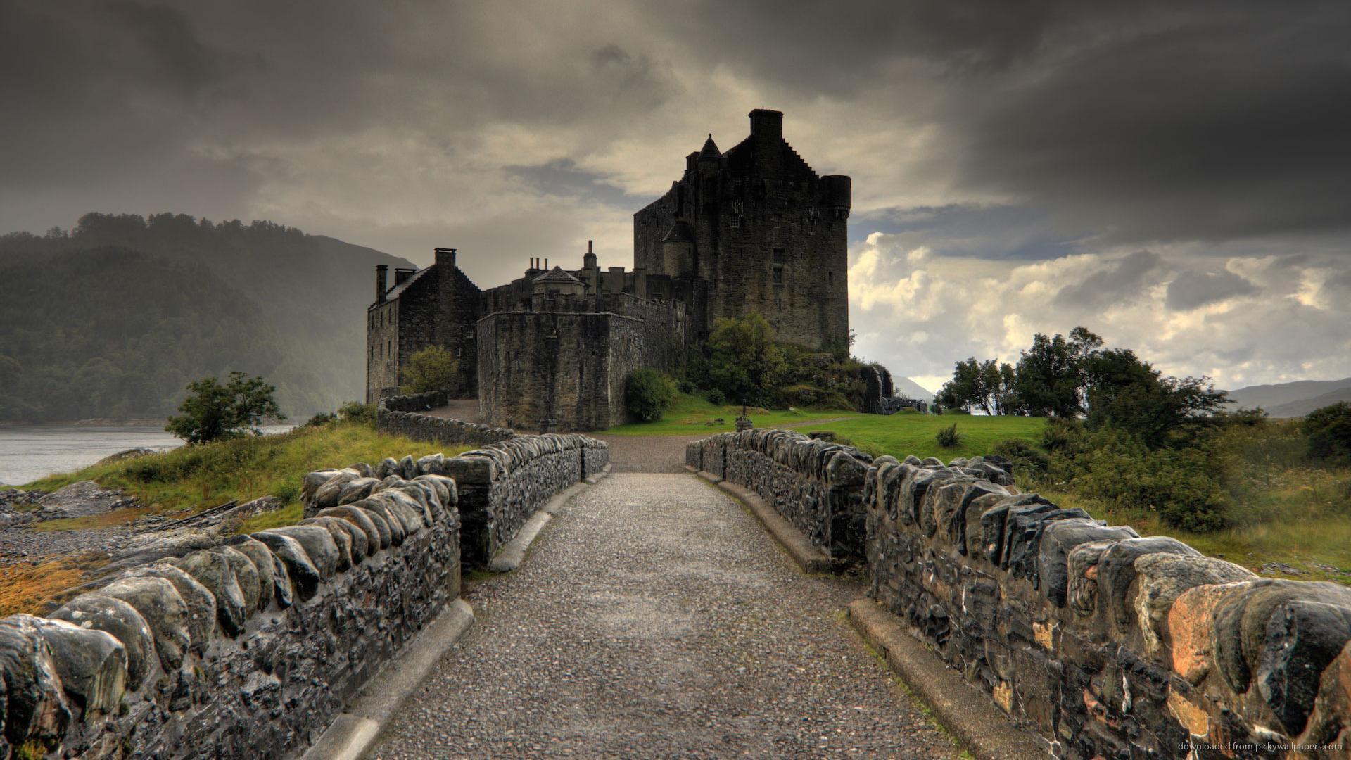 Download 1920x1080 Eilean Donan Castle HDR Wallpaper