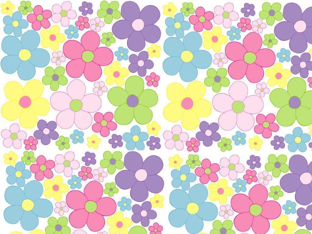 image For > Pink Floral Wallpaper