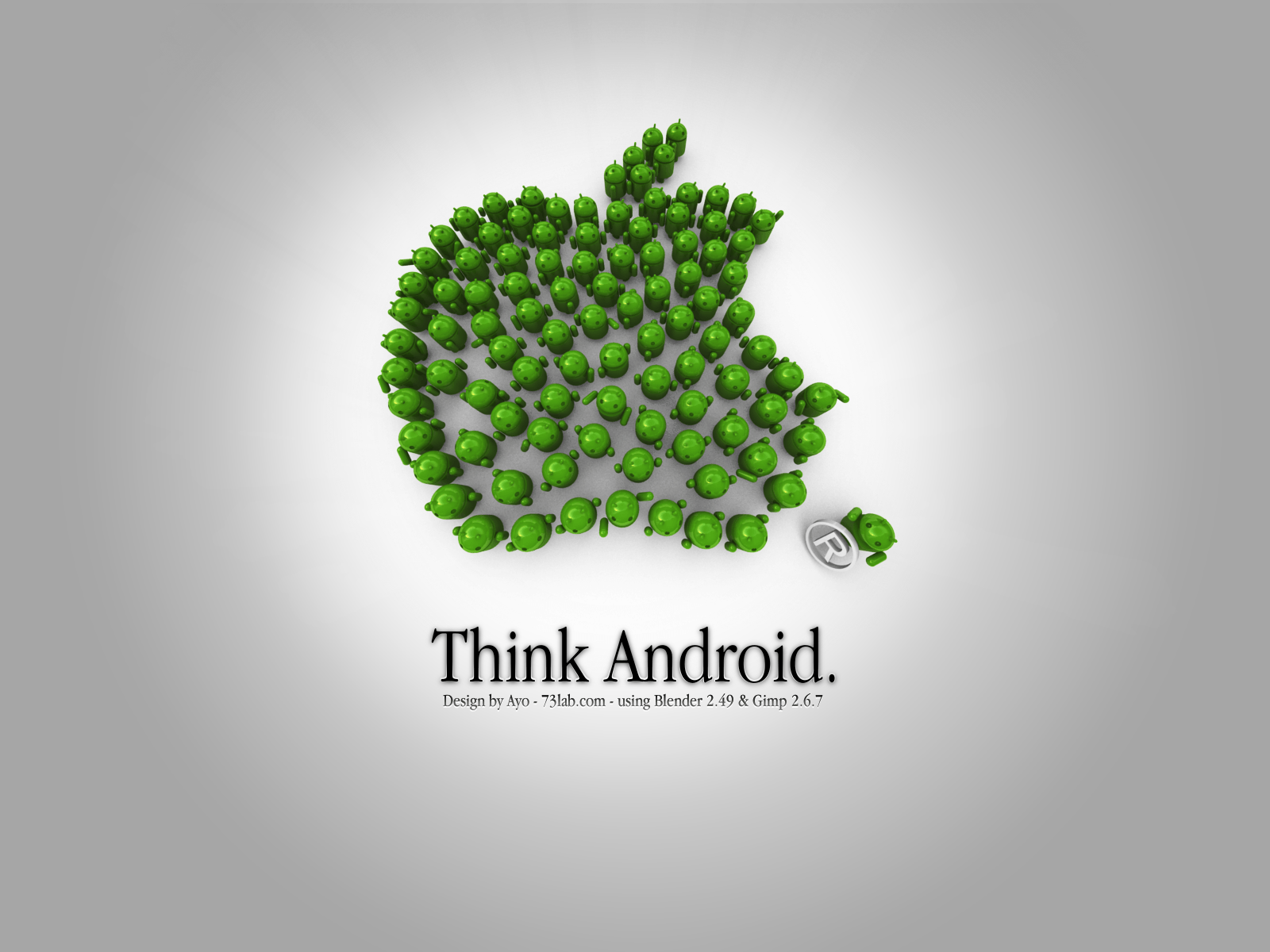 Think Android Vs Apple Wallpaper. TanukinoSippo
