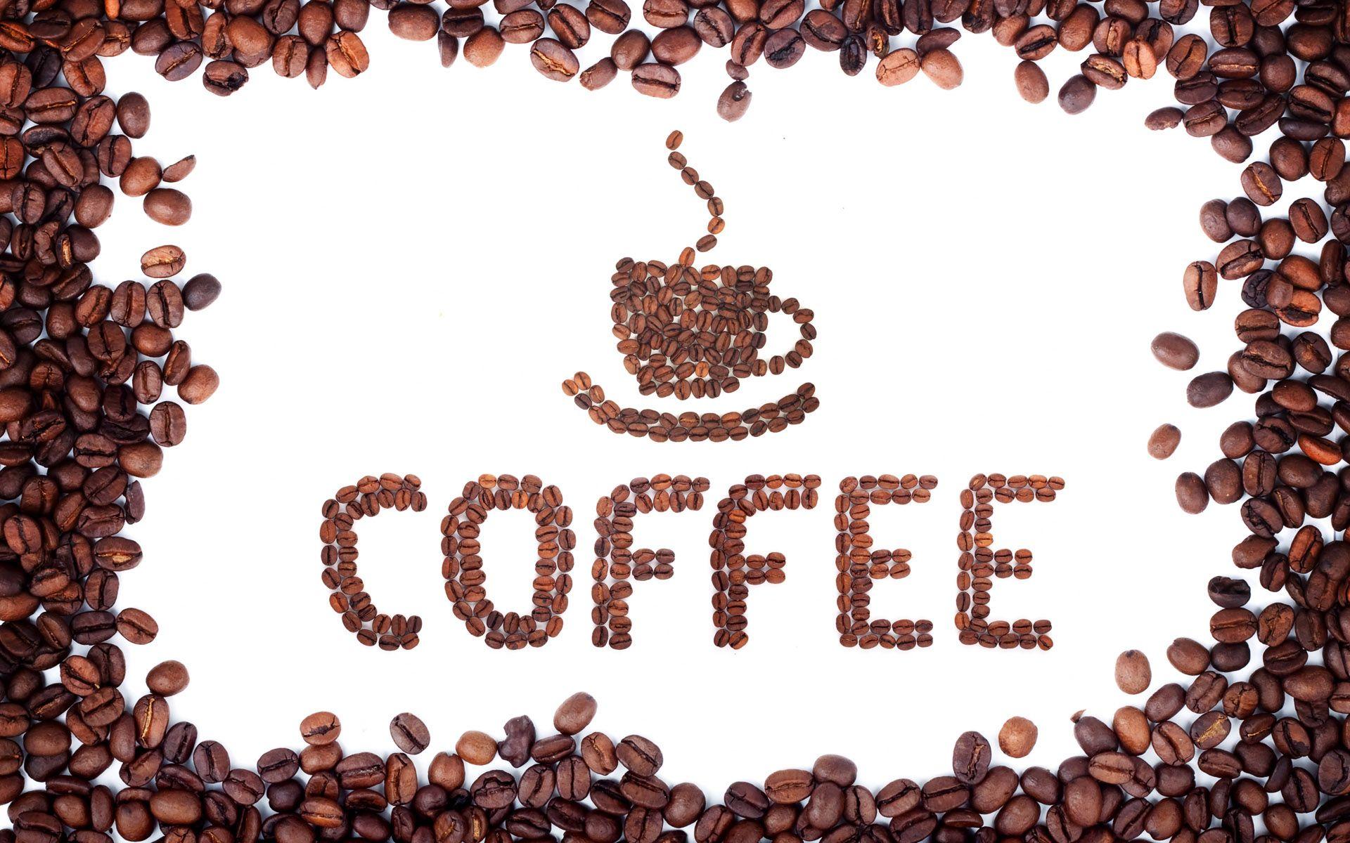 Free Coffee In Coffee Beans Wallpaper, Free Coffee In Coffee