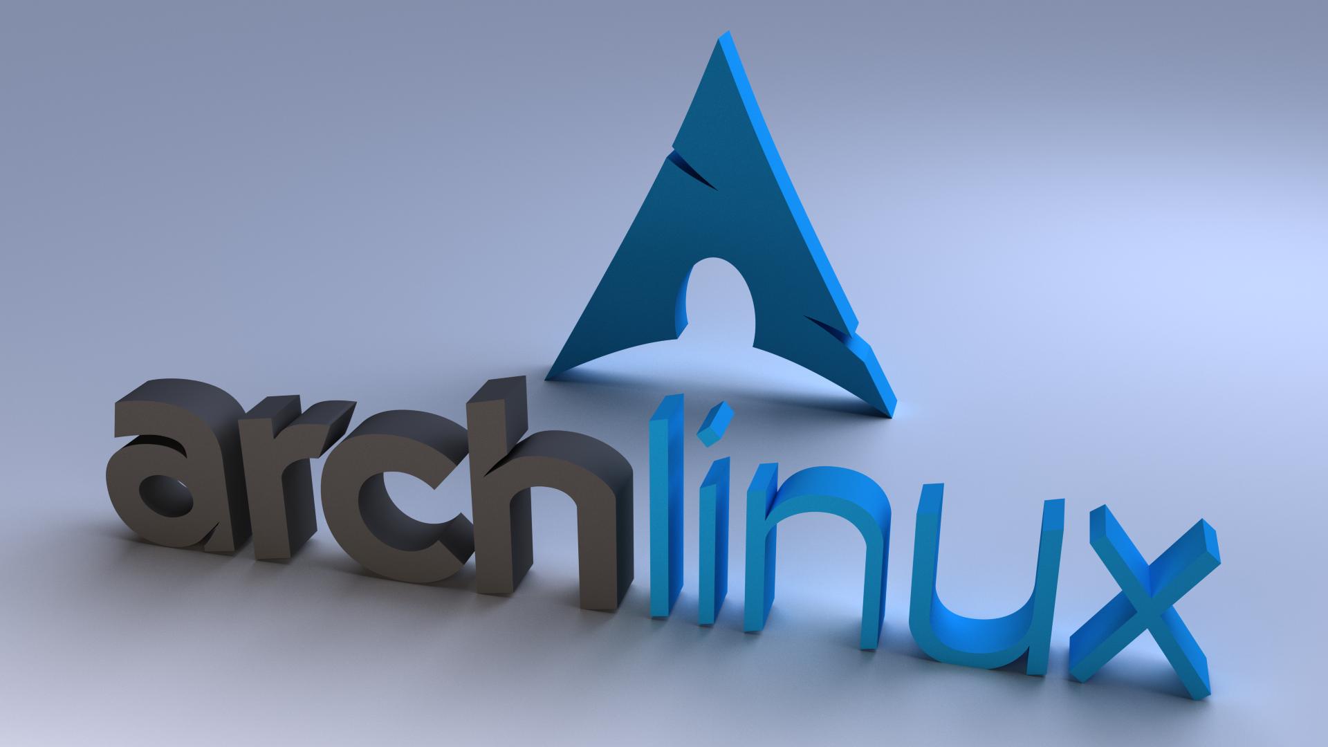 Arch Linux 3D Wallpaper I made in Blender with Cycles