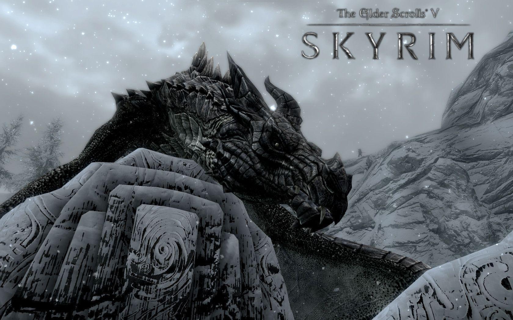 Download Skyrim Dragon Wallpaper 1680x1050. HD Wallpaper