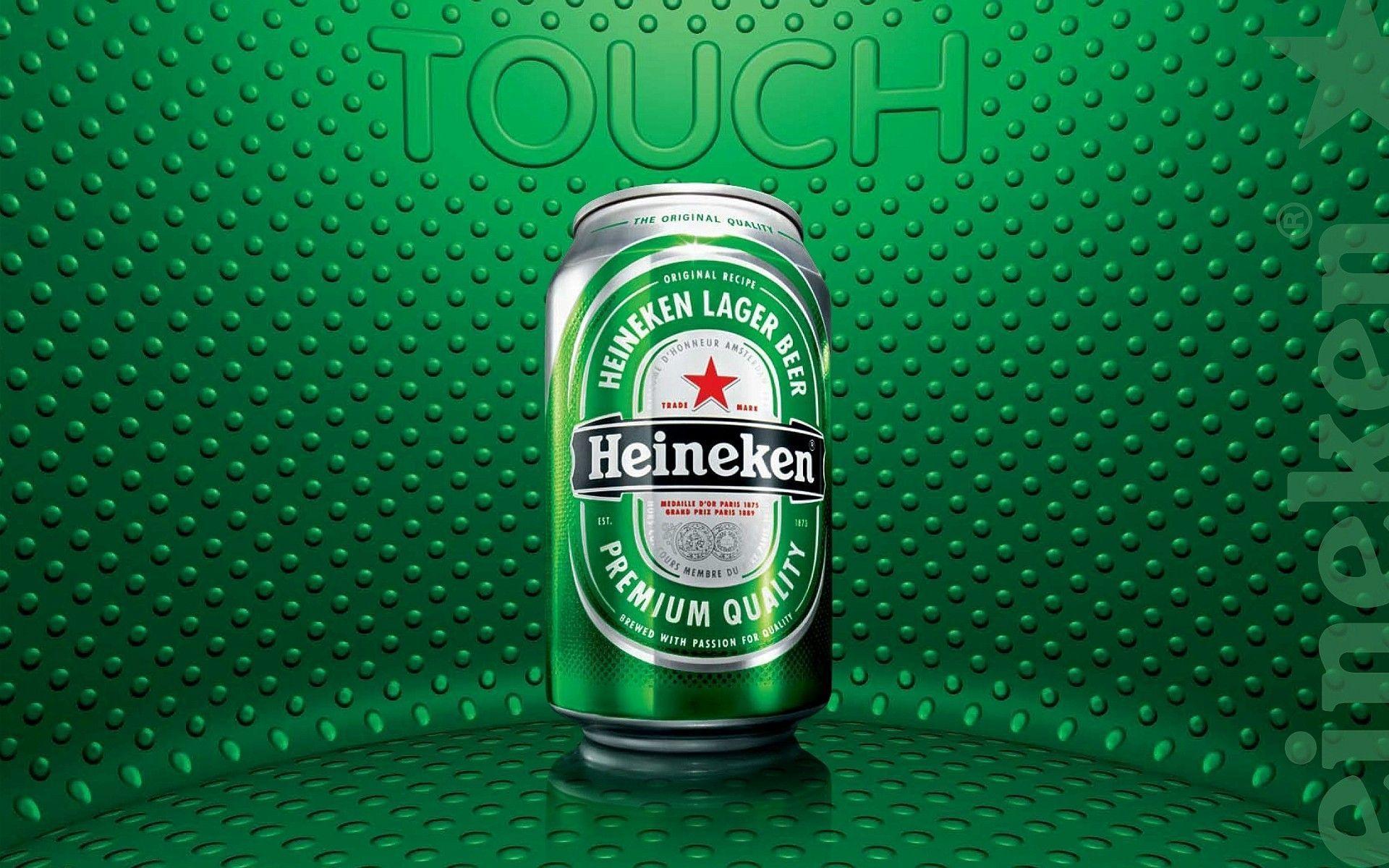 Beers alcohol Heineken posters publicity beer cans wallpaper