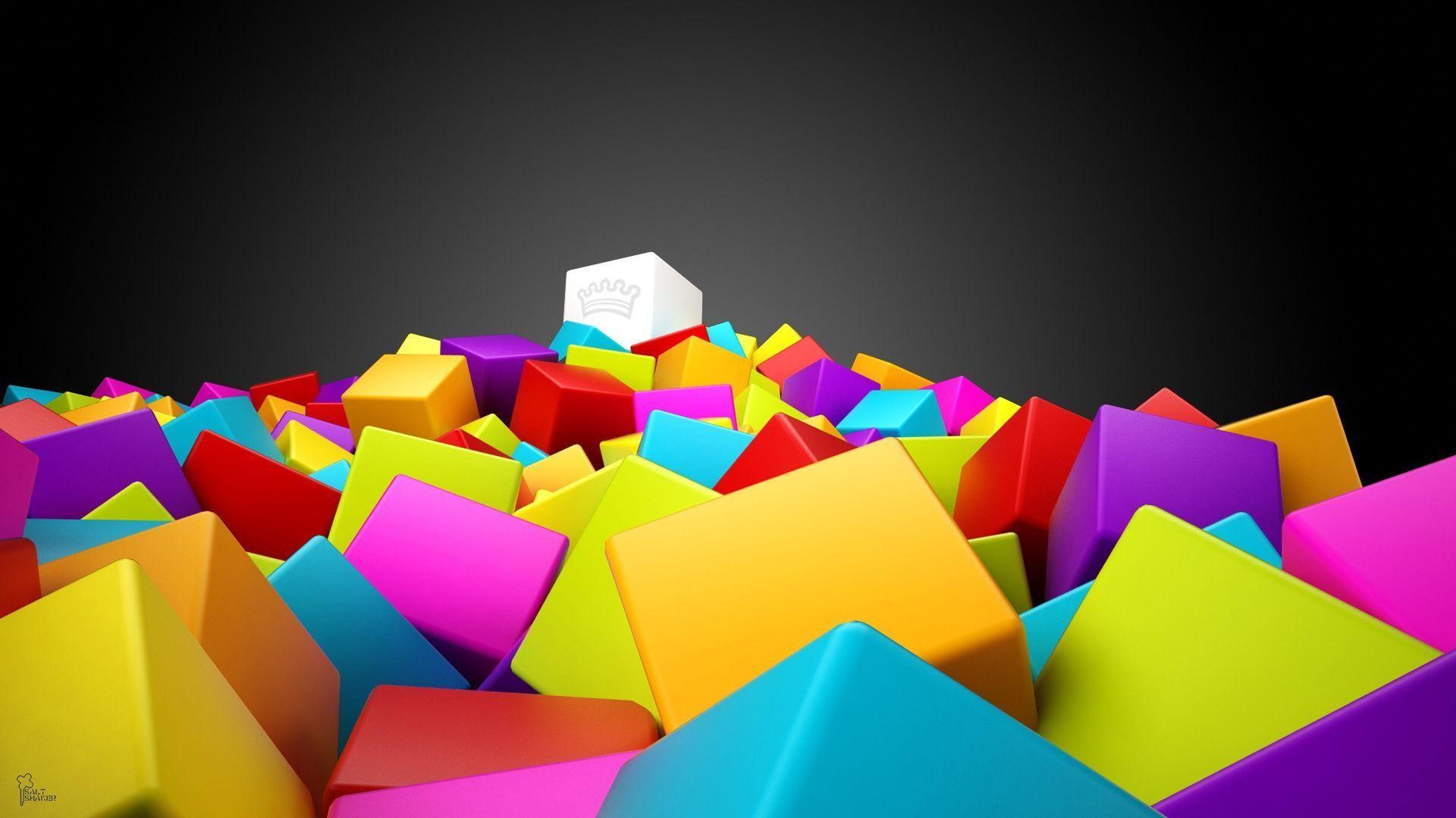 Color Cubes Wallpaper HD