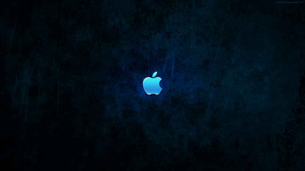 Blue Wallpaper Dark Logo Apple Blue 2848 Wallpaper HD. Wallpaper