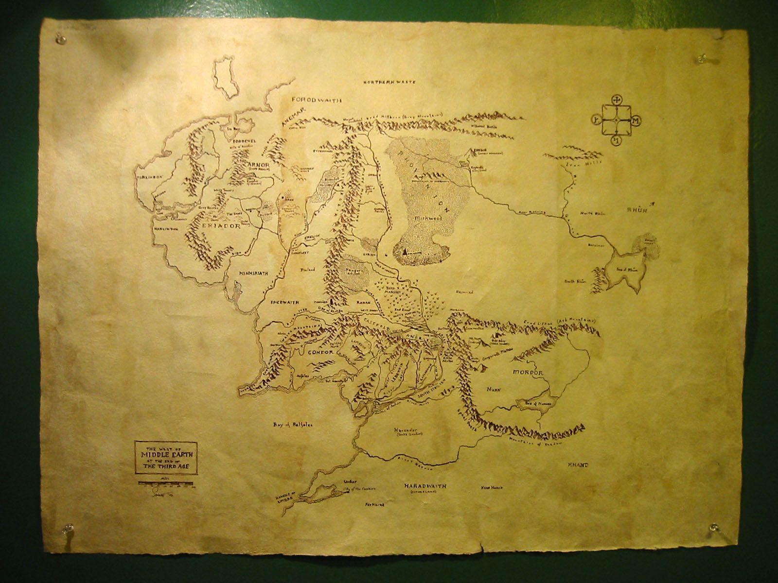 Map Of Middle Earth Wallpapers - Wallpaper Cave