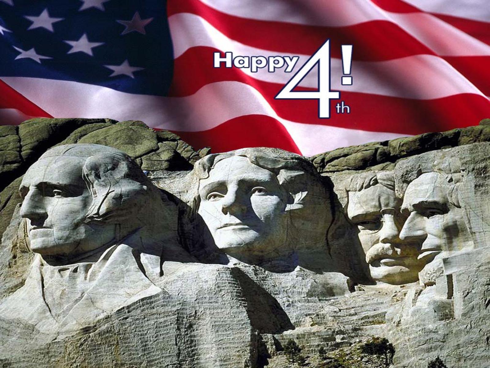Mont Rushmore happy 4th July free desktop background