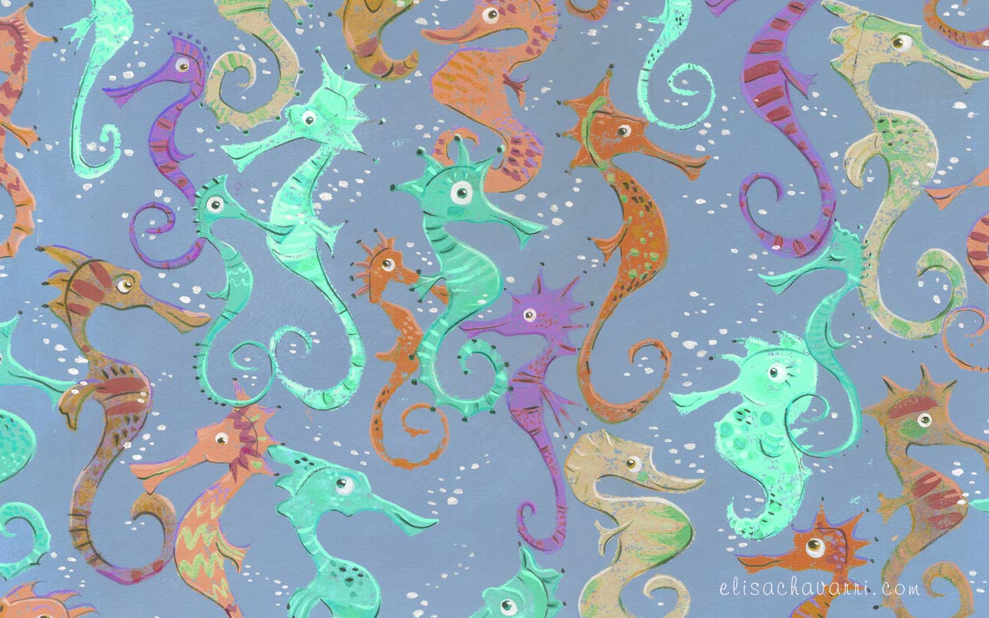 seahorse wide wallpaper