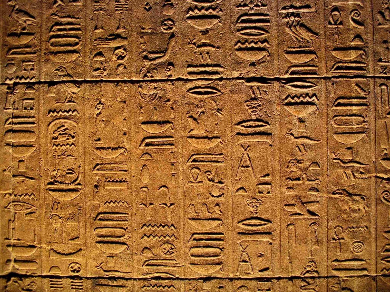 Egyptian Hieroglyphs Background