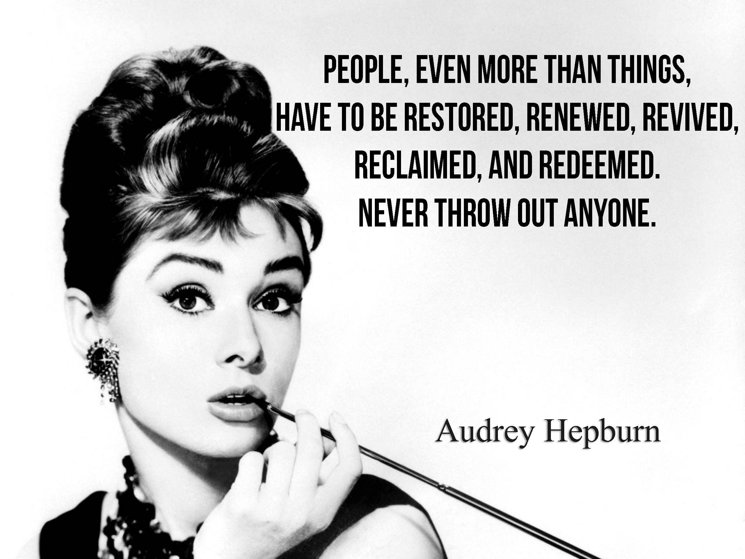 Download Audrey Hepburn Quotes Elegance Background 1 HD Wallpaper