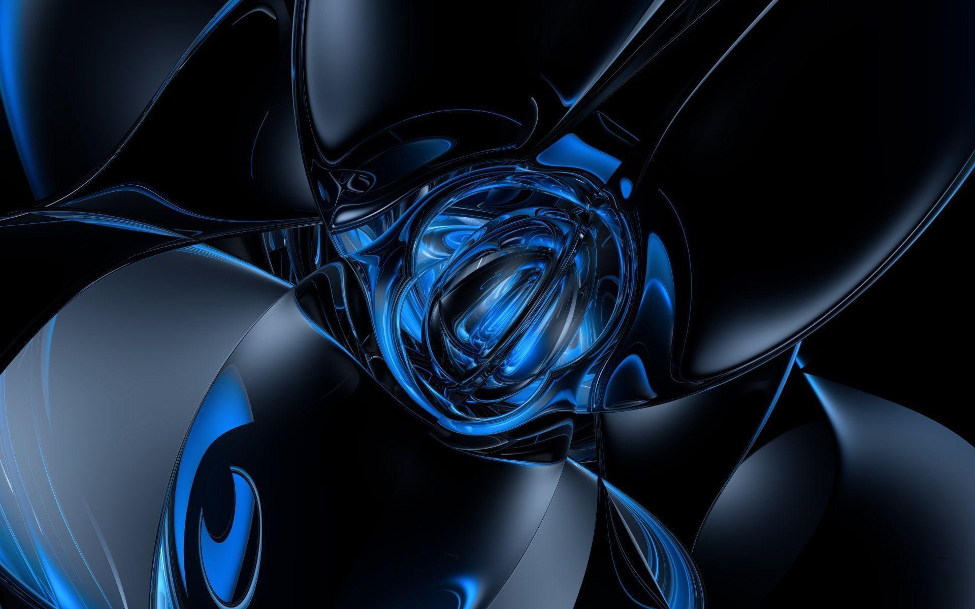 Dark Blue 3D Wallpaper and Photo (High Resolution Download)
