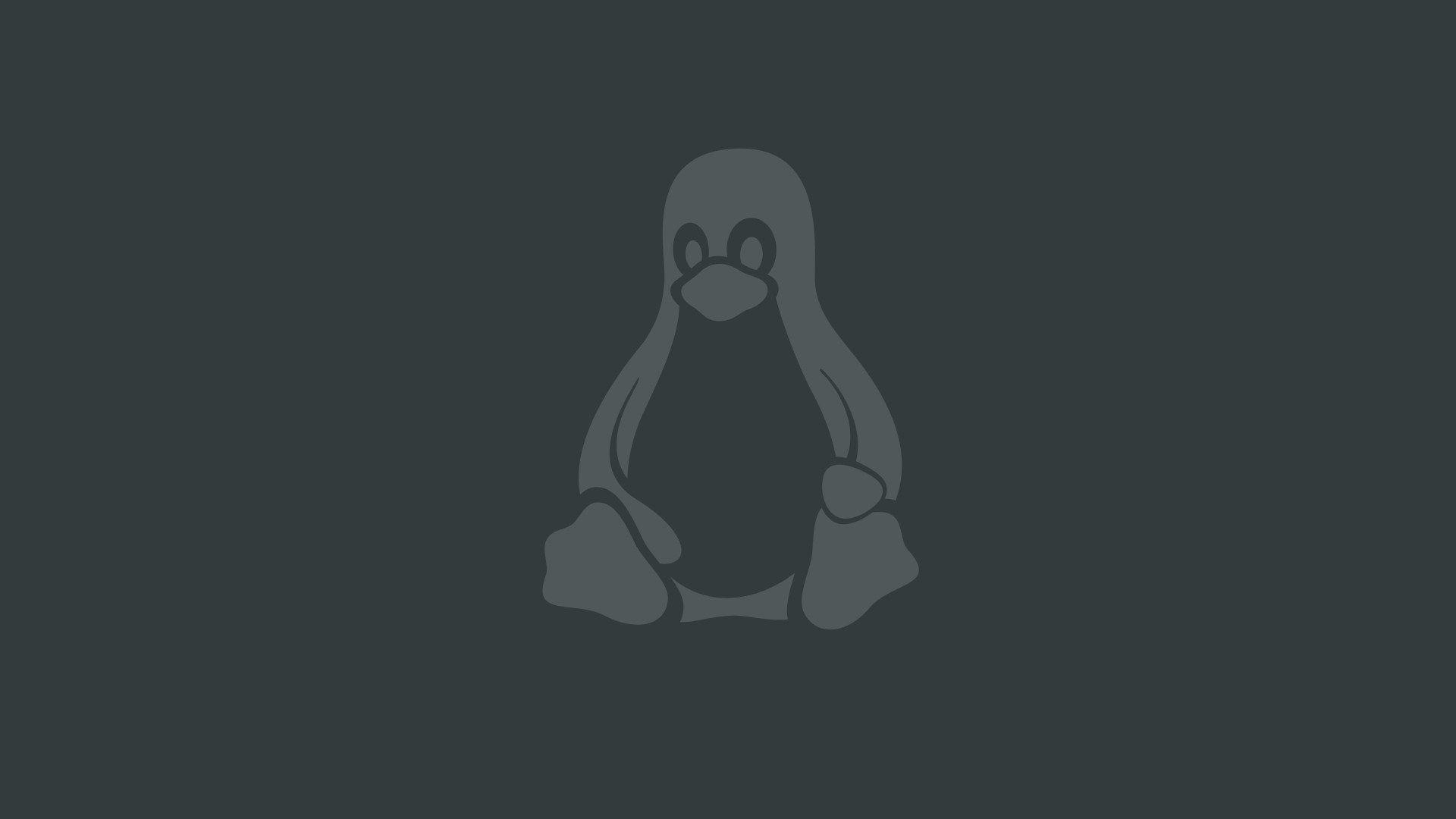 Logo Tux Penguin Linux HD Wallpaper