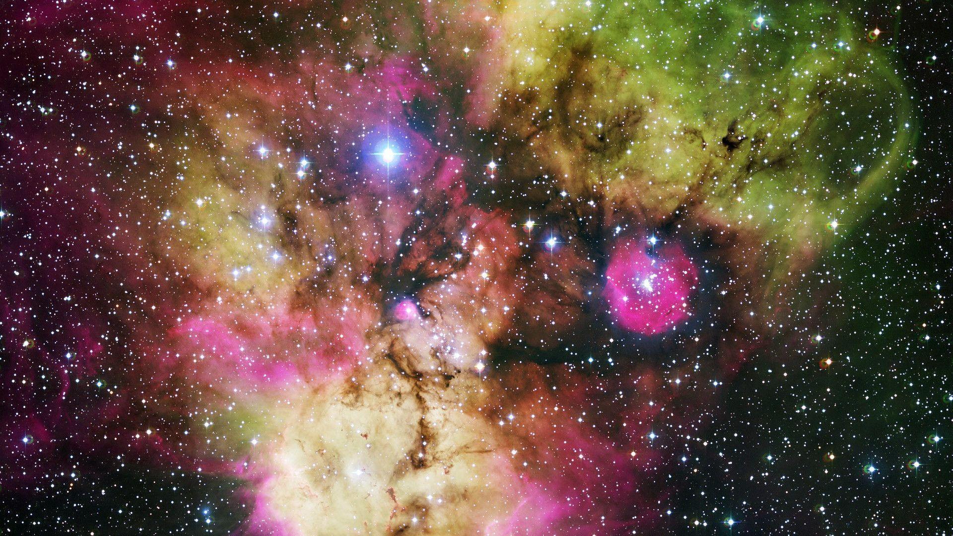 Colorful Galaxy Hubble Wallpaperx1080 resolution wallpaper