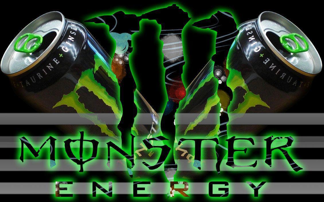 Wallpaper For > Red Monster Energy Logo Wallpaper