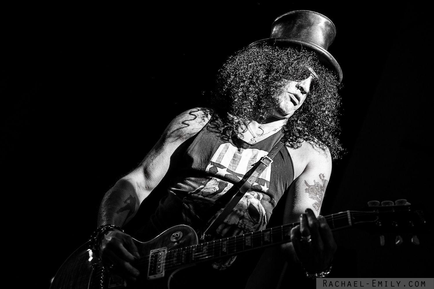 image For > Slash Guitar Black And White Wallpaper