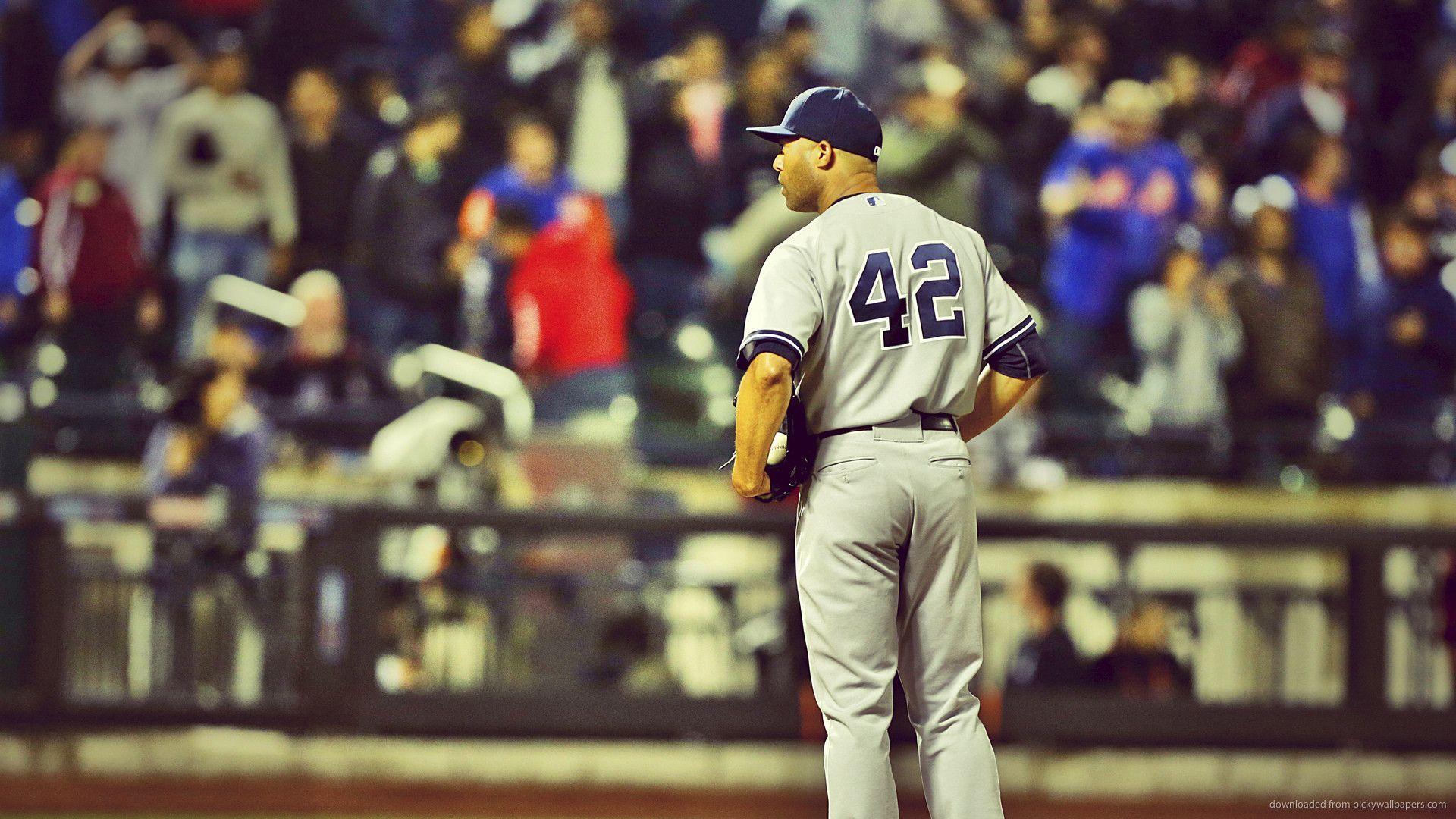 Mariano Rivera 42 On Position Picture For iPhone, Blackberry, iPad