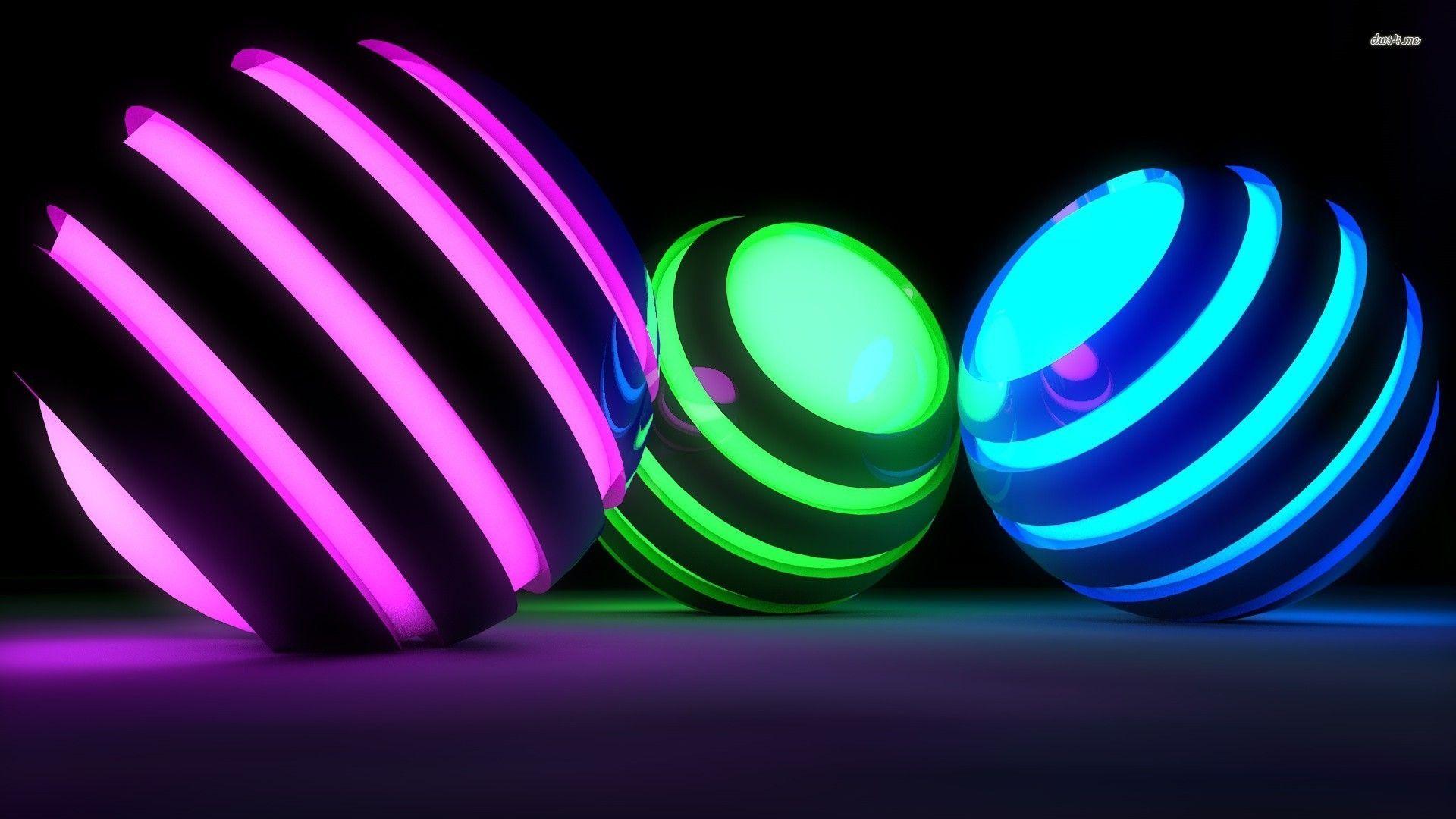 Neon spheres wallpaper wallpaper - #