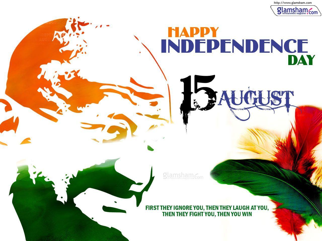 August Wishes Independence Day India. JUST HAPPY QUOTES