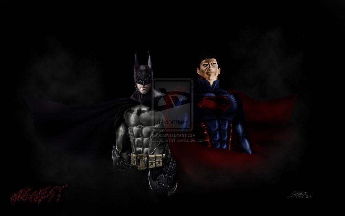 Batman. man and superman wallpaper
