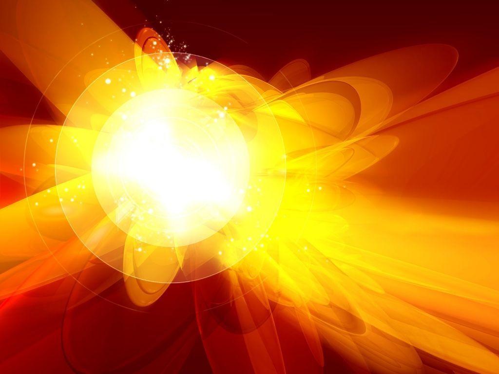 Amber Explosion Download PowerPoint Background