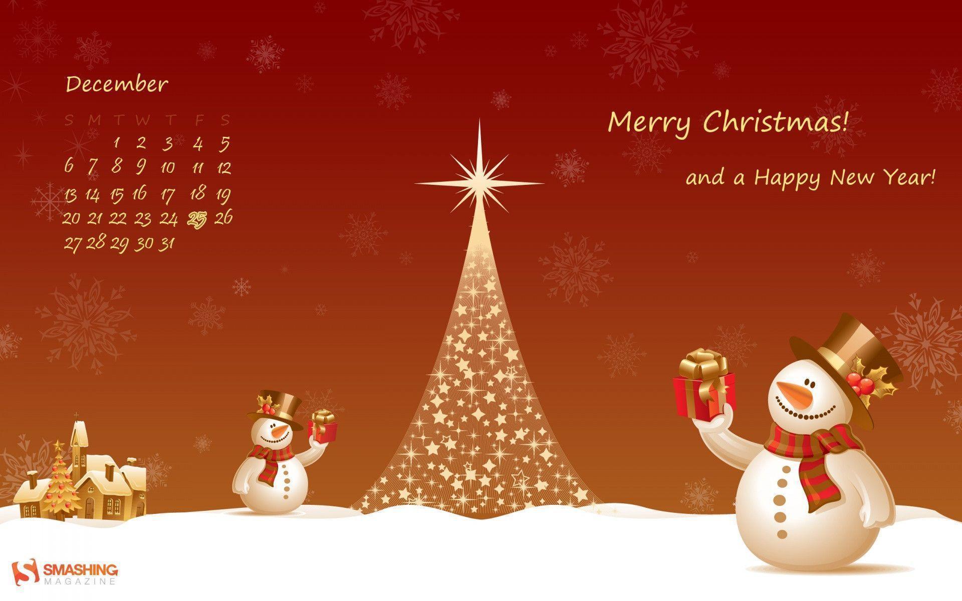 Download Christmas Snowman Desktop Wallpaper. Full HD Wallpaper