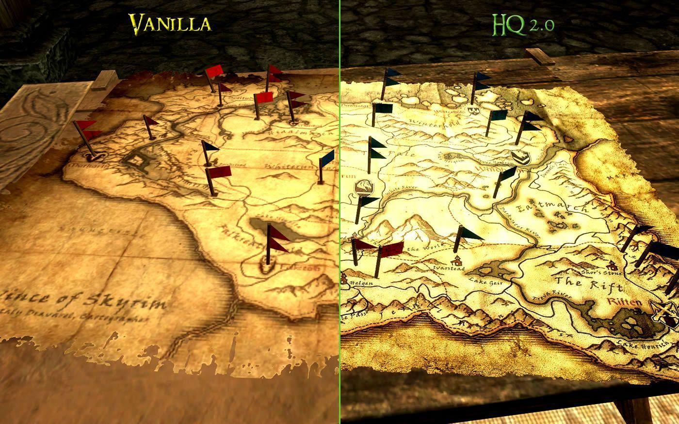 HQ Skyrim map V2 at Skyrim Nexus and community