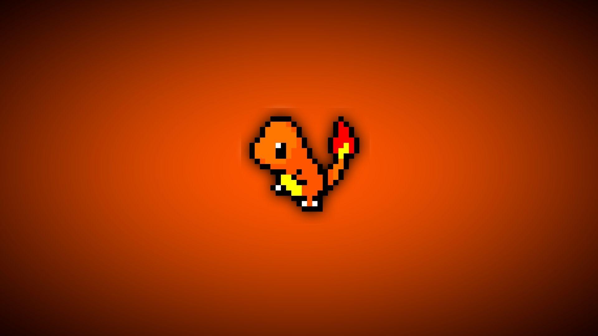 Download Pokemon Orange Charmander 16 Bit Wallpaper, Download