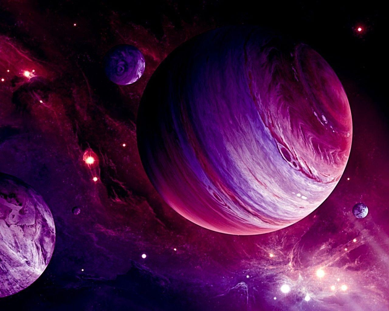 Space.the Pink frontier (Color) Wallpaper