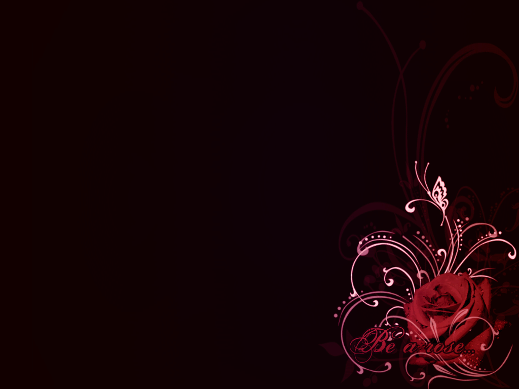 Black And Red Rose Background
