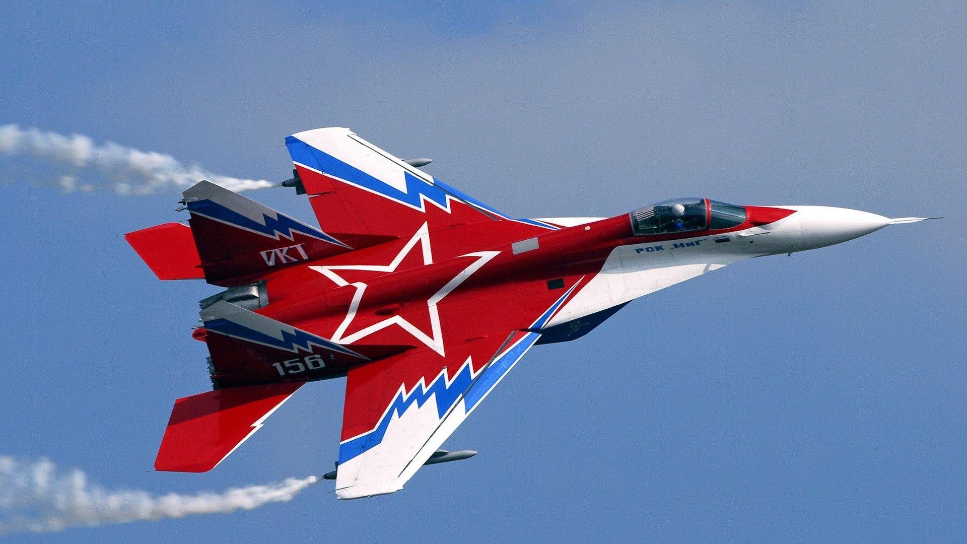 Red Mikoyan MiG 29 Military Aircraft Desktop W Wallpaper