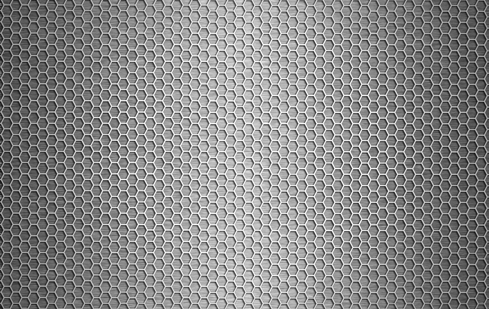 White Black Honeycomb Metal Surface. Background and Texture