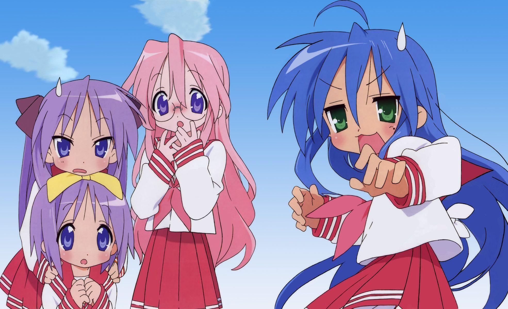 image For > How To Draw Lucky Star Characters