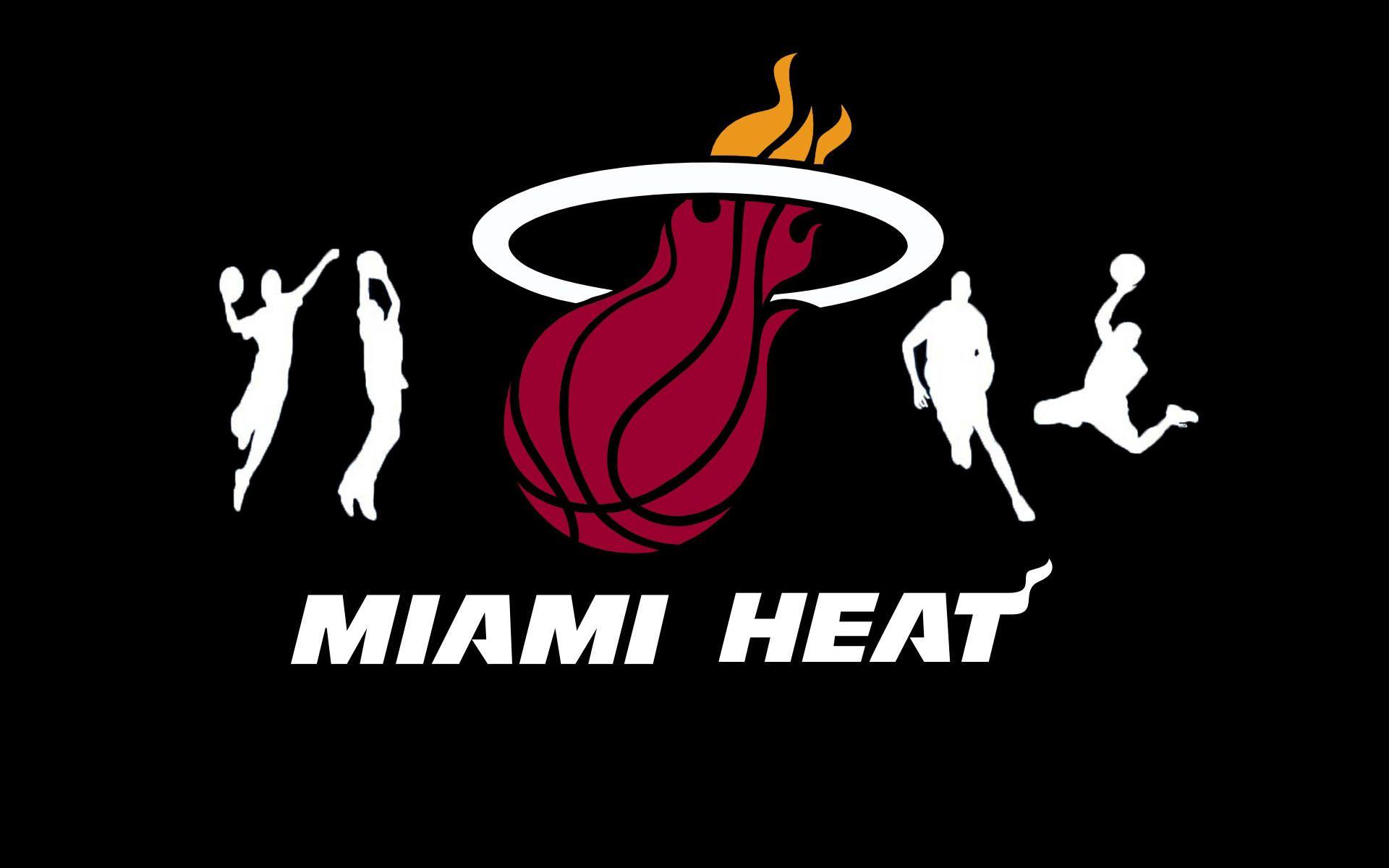 Miami Heat Logo Black Background Wallpaper Wallpaper