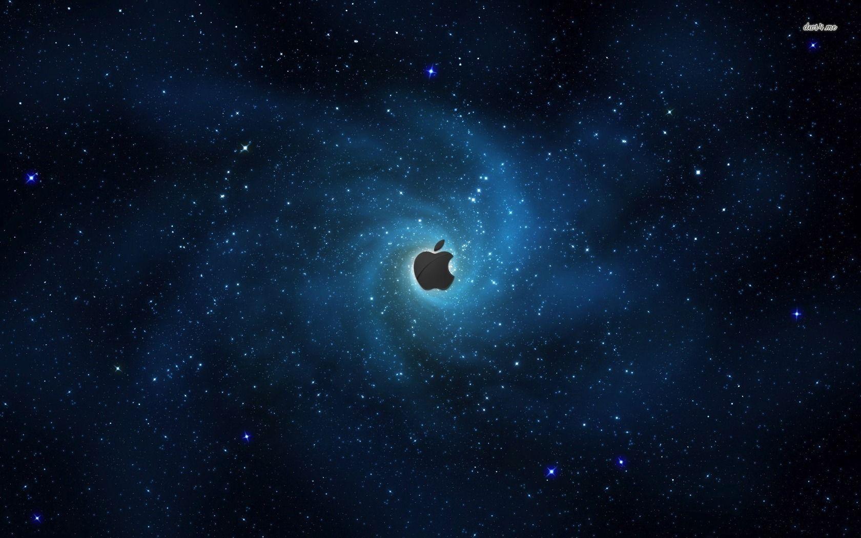 Blue space Apple Logo wallpaper wallpaper - #