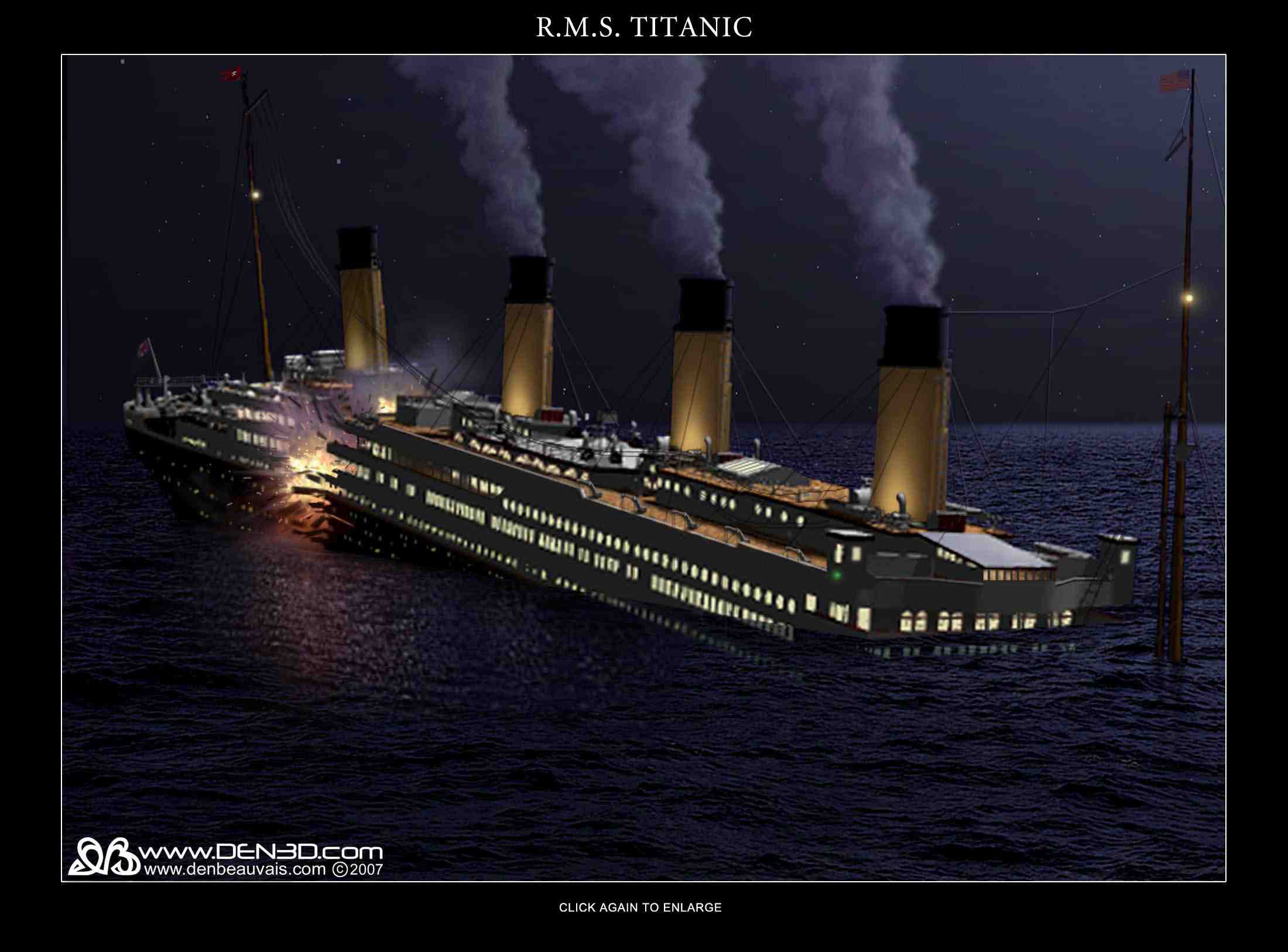 HD Titanic Explosion Wallpaper