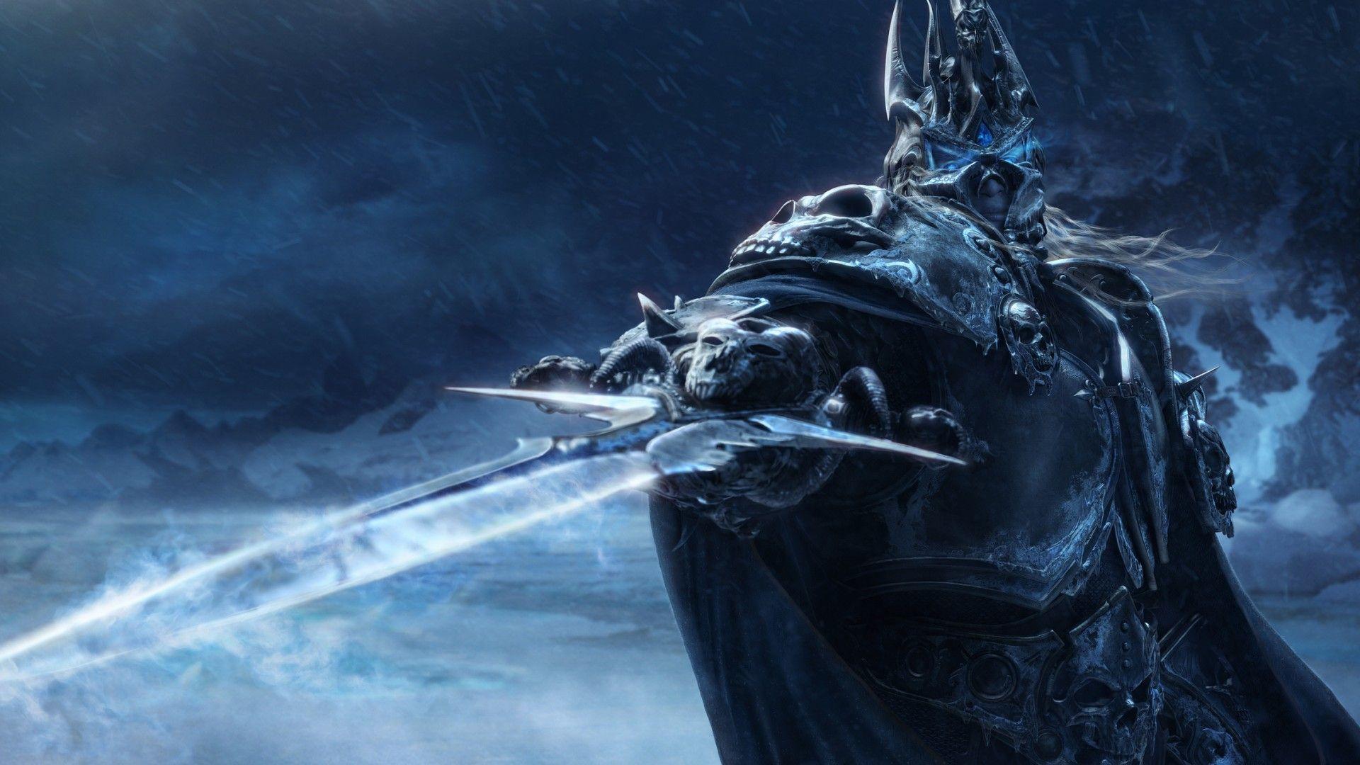 Wow Lich King Blue Dragon Wallpaper