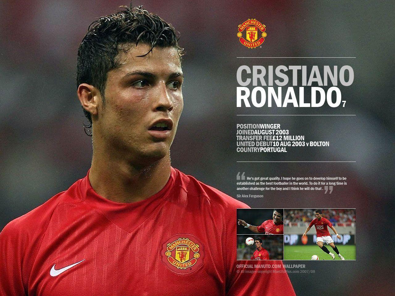 Cristiano Ronaldo Manchester United Wallpaper. Football