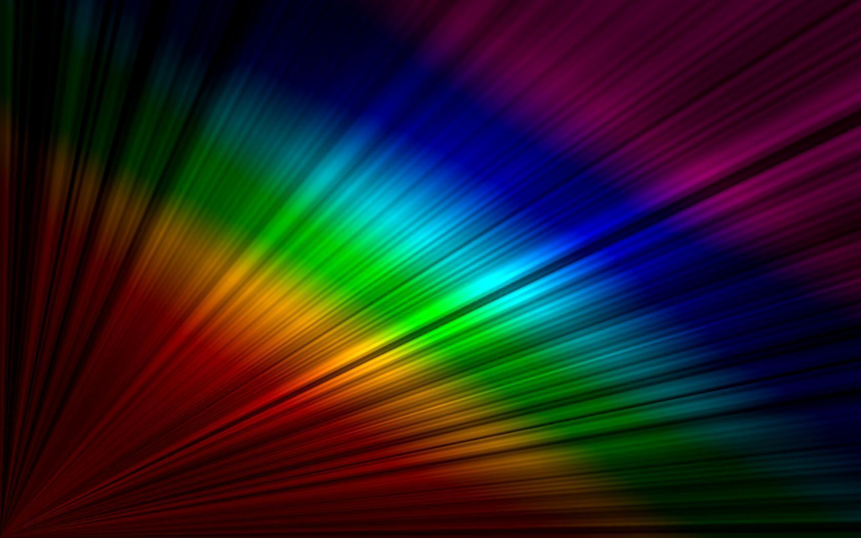 Abstract Rainbows Fresh New HD Wallpaper Deks Label