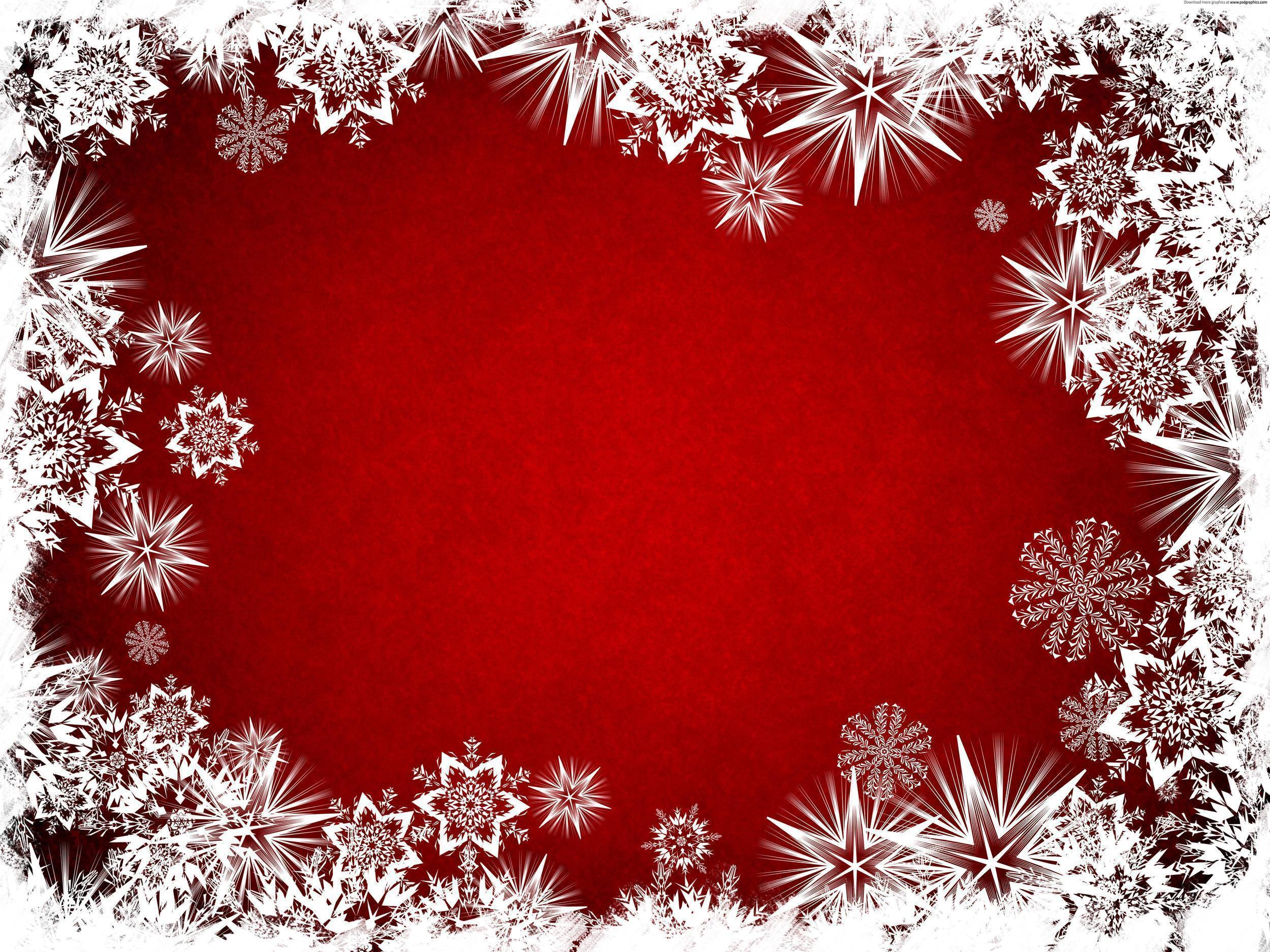 White stars on a red background on Christmas wallpaper and image