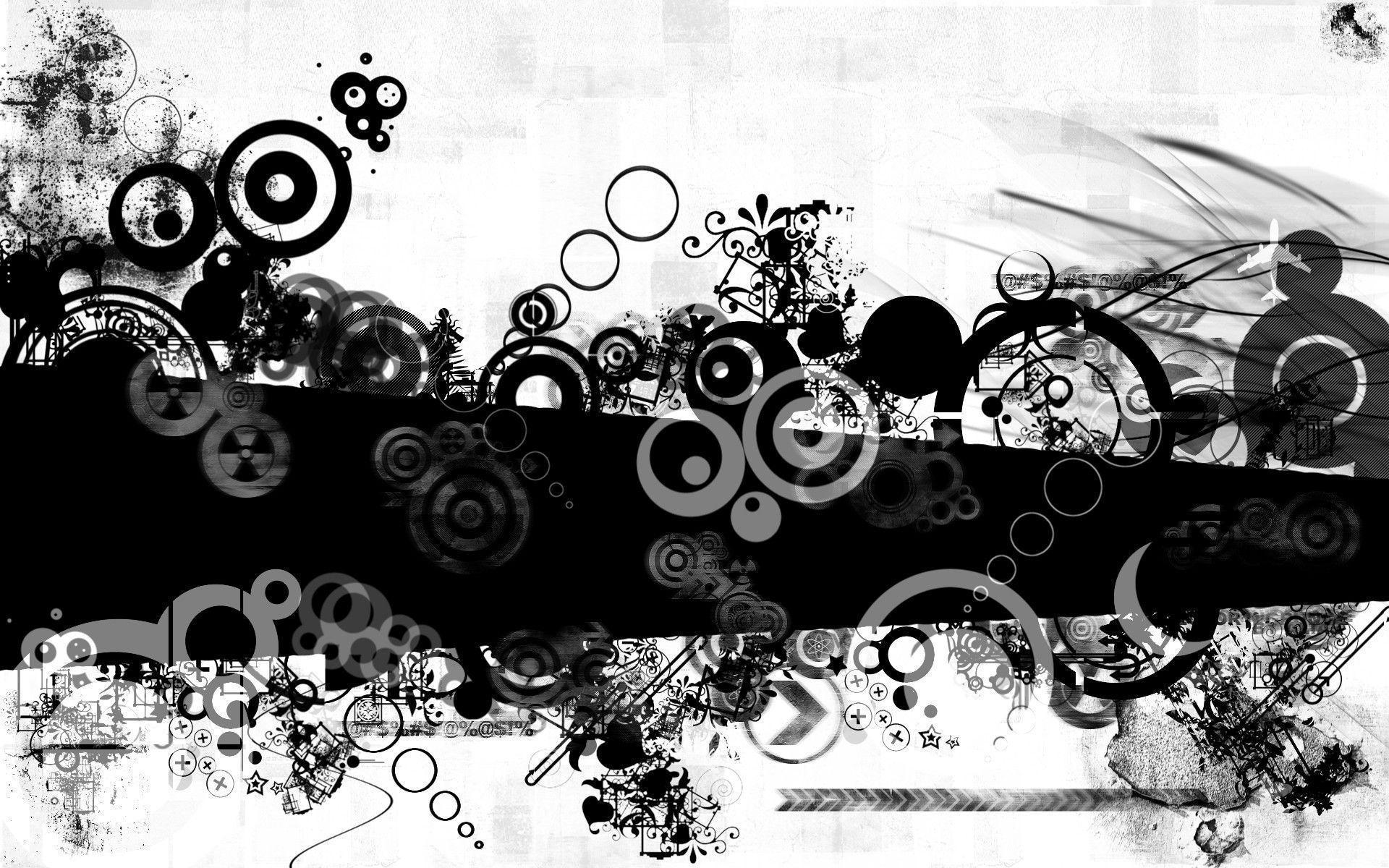 Black And White Abstract Wallpaper. High Definition Wallpaper