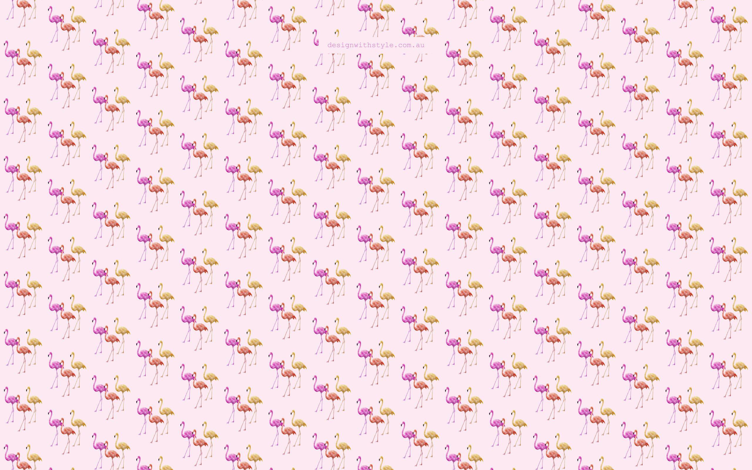 image For > Retro Flamingo Wallpaper