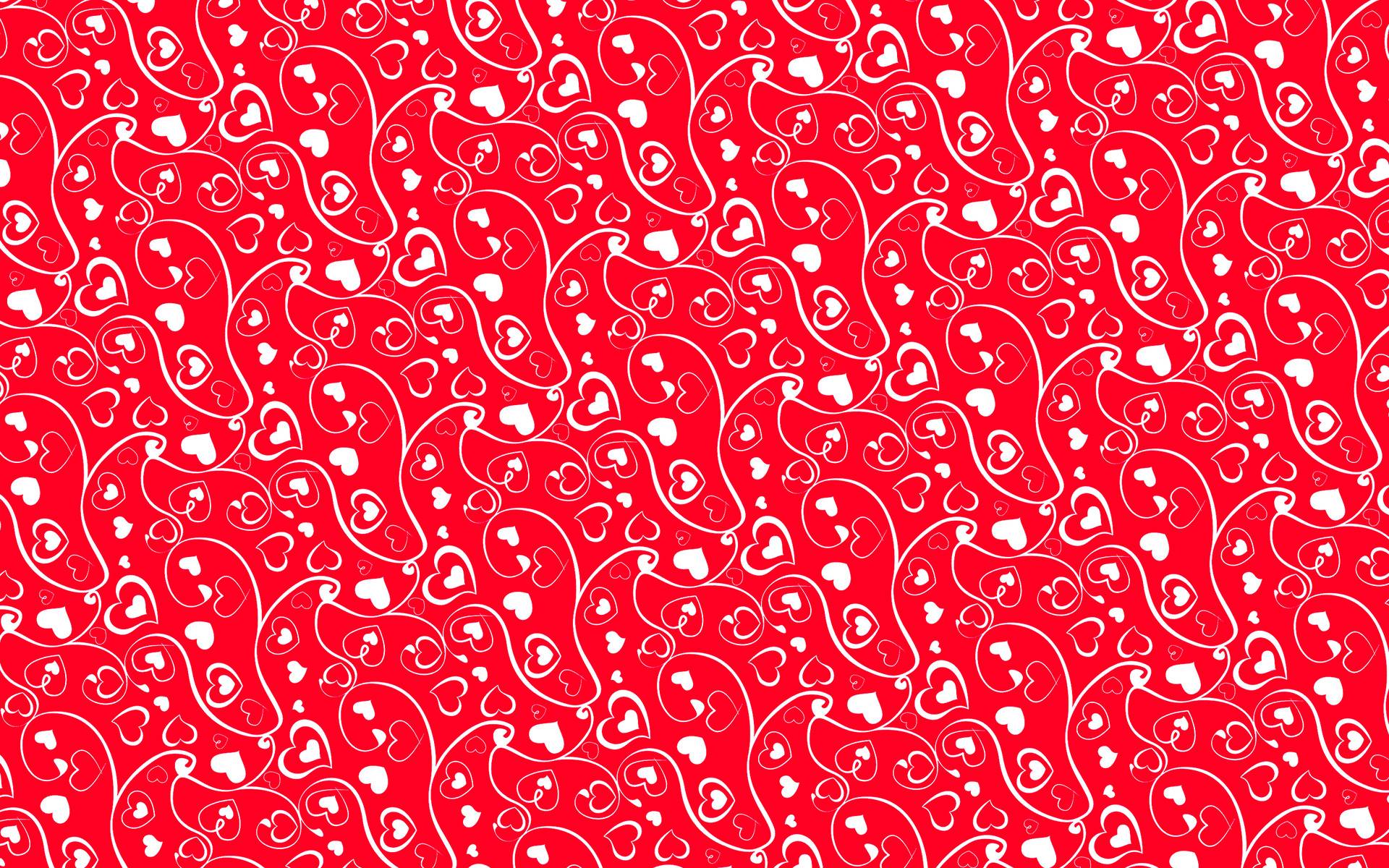 Heart and swirl pattern Wallpaper #