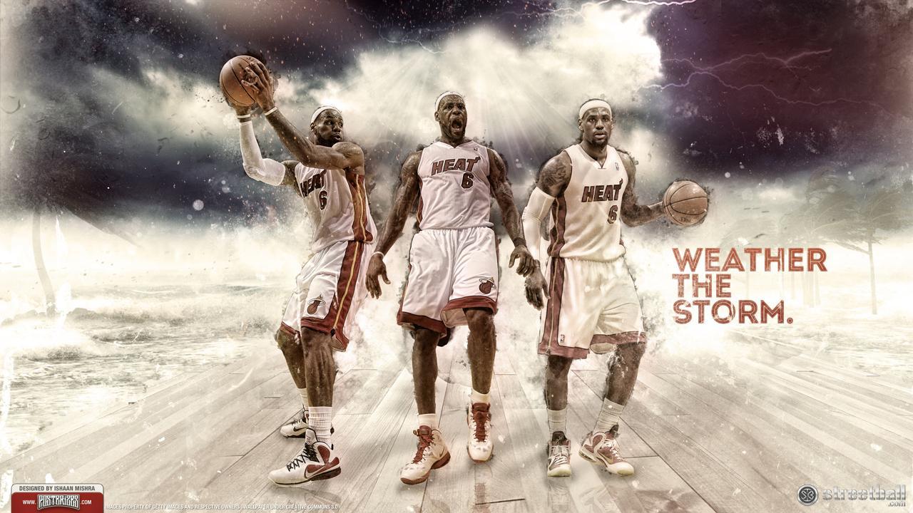 LeBron James Heat NBA Championship Wallpaper