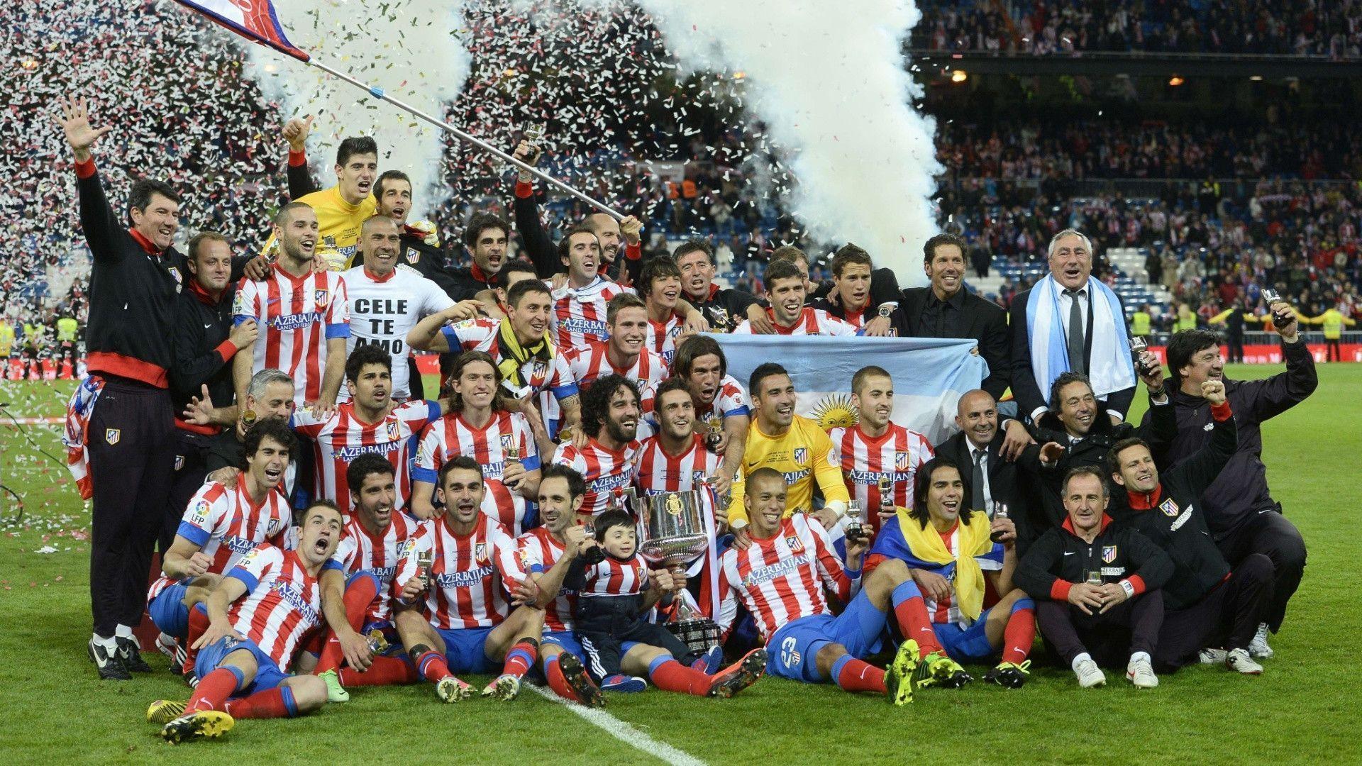 Atletico Madrid Copa Del Rey Champions 2013 HD Wallpaper