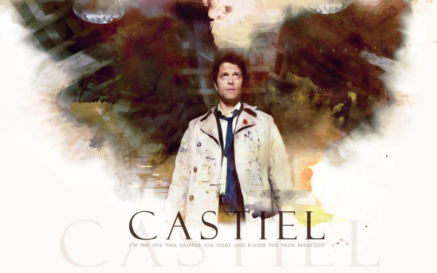 Download Supernatural Castiel Wallpaper 1440x900