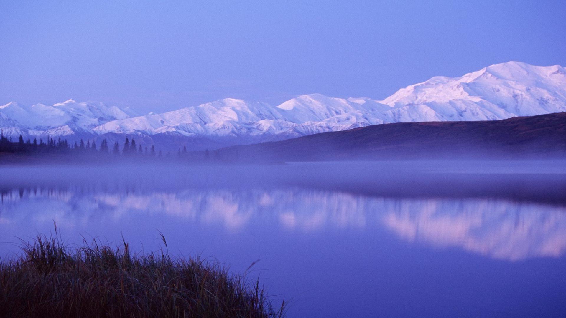 Mount McKinley Denali national park Alaska fog free desktop