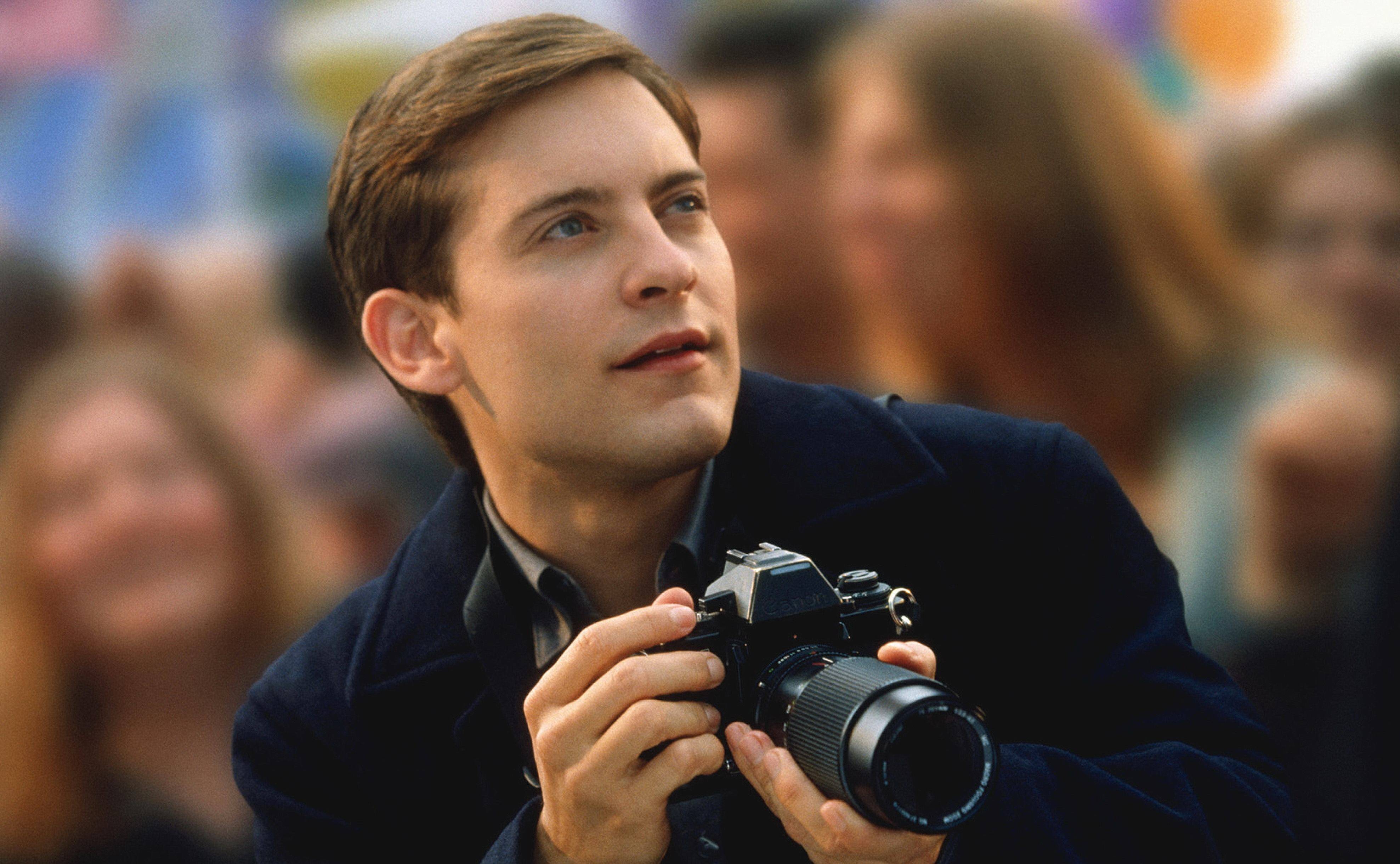 mood actor spider Tobey Maguire Peter Parker HD Wallpaper & Back