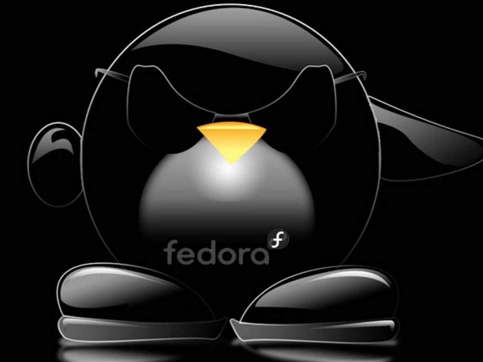 Dark Fedora Linux. Free Download Wallpaper Desktop Background
