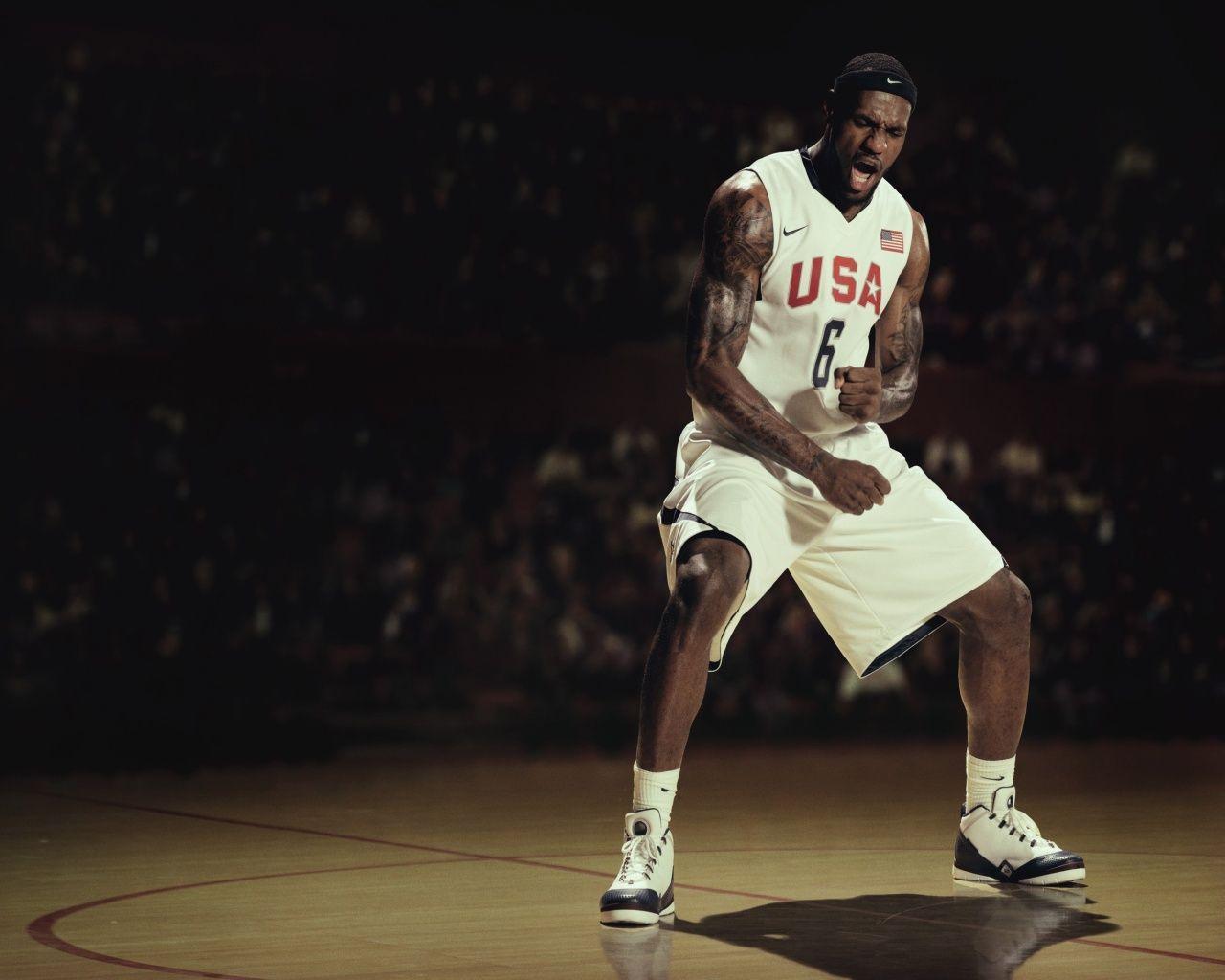 Lebron James Usa Nike Basketball Wallpaper