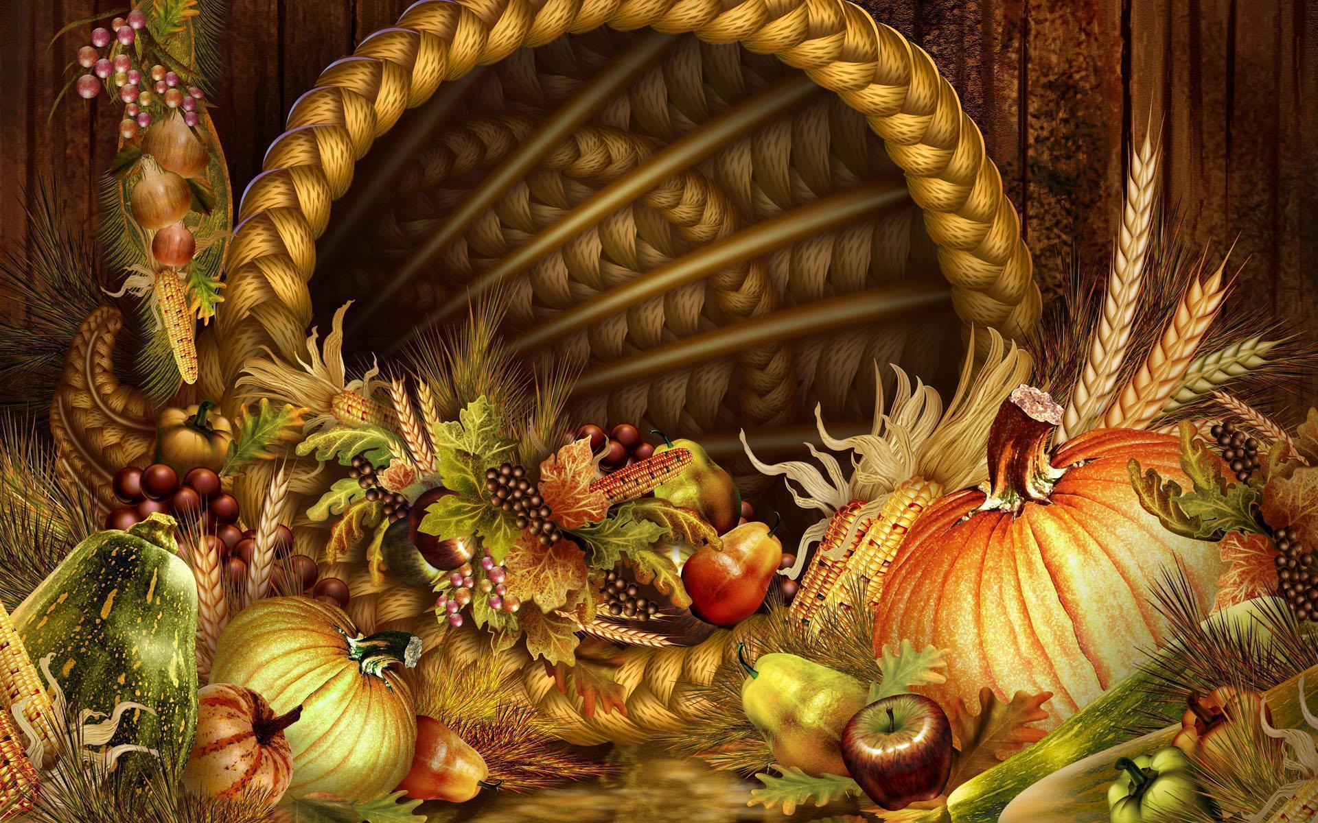 thanksgiving 3D wallpaper